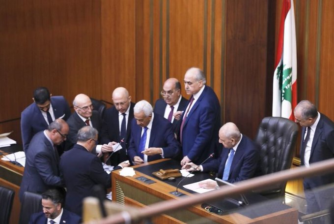 Lebanon Parliament ballot count